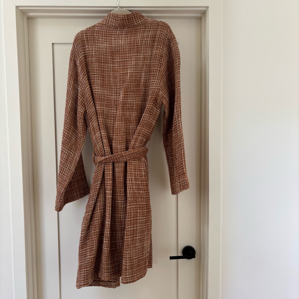 NWT PARACHUTE Unisex Waffle Robe in Terra Sz Large - Picture 6 of 7